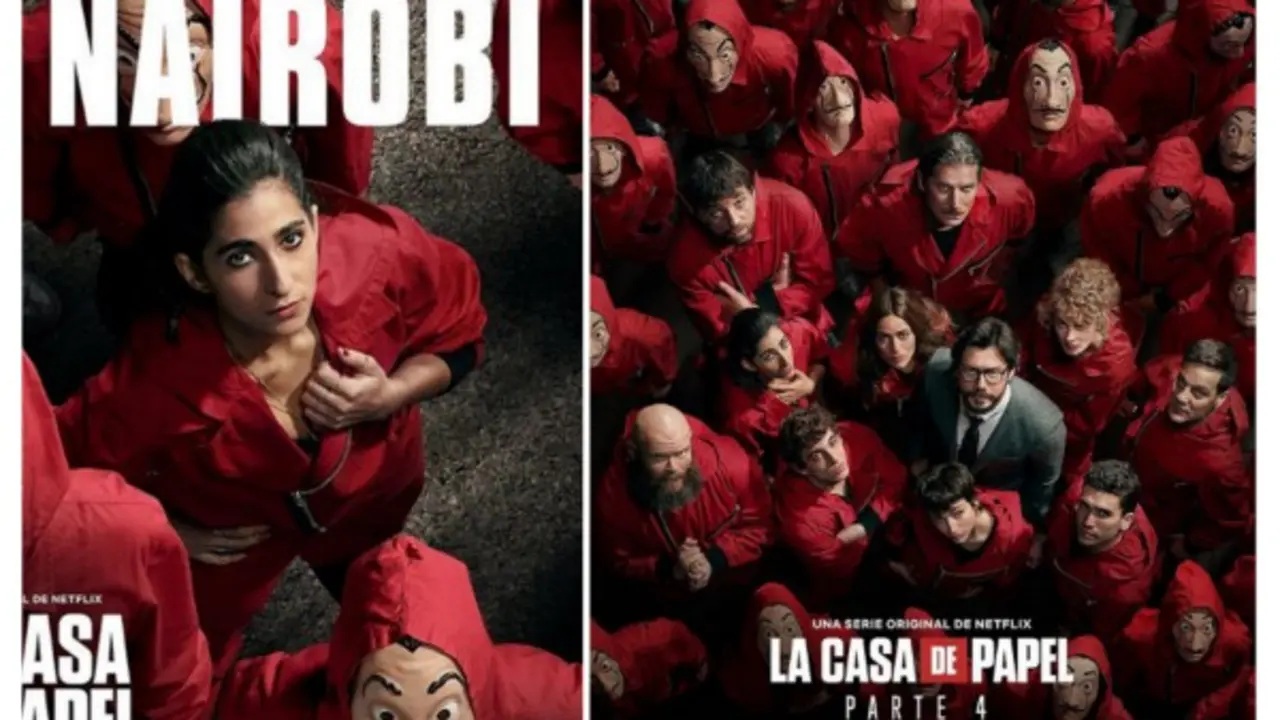 P&oacute;sters de La casa de papel. Instagram.