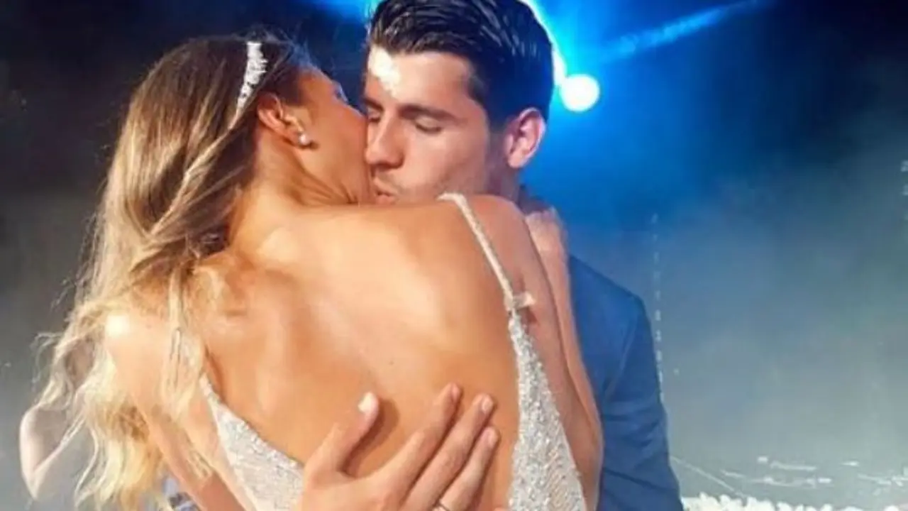 &Aacute;lvaro Morata junto a su esposa Alice Campello_opt