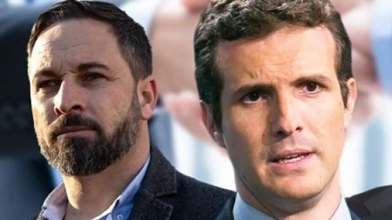 Santiago Abascal y Pablo Casado. / RR SS