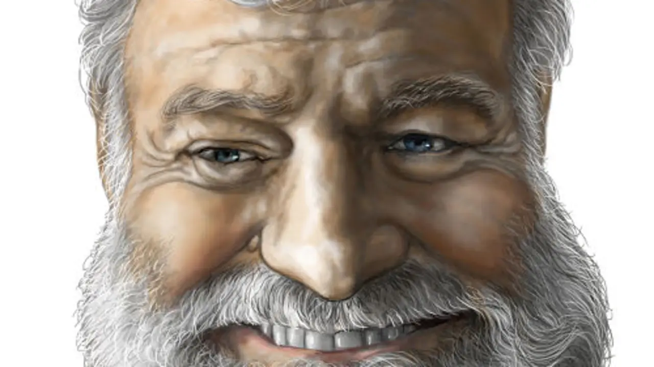Ernest Hemingway por Ra&uacute;l de la Nuez