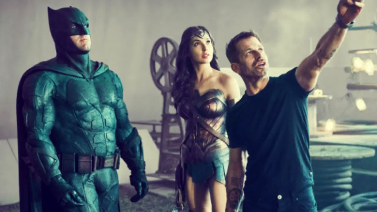 Zack Snyder con Batman y Wonder Women. Twitter. 