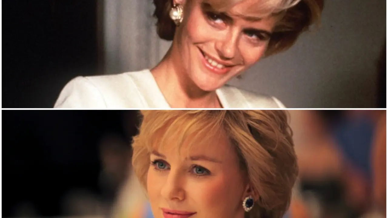 Serena Scott Thomas y Naomi Watts como Lady Di. RR SS.