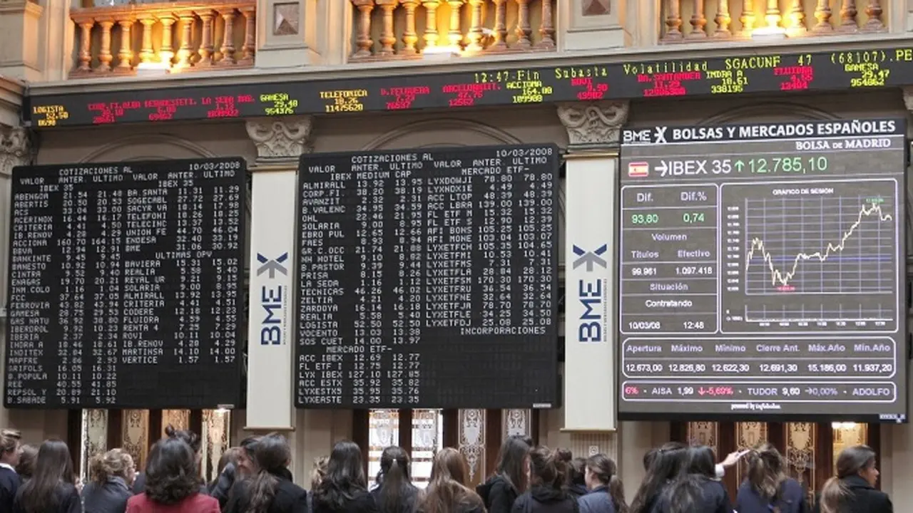 Bolsa de Madrid.