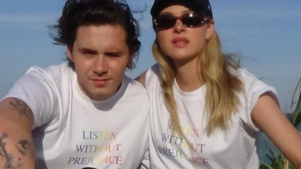 Brooklyn Beckham y Nicola Peltz. Instagram.