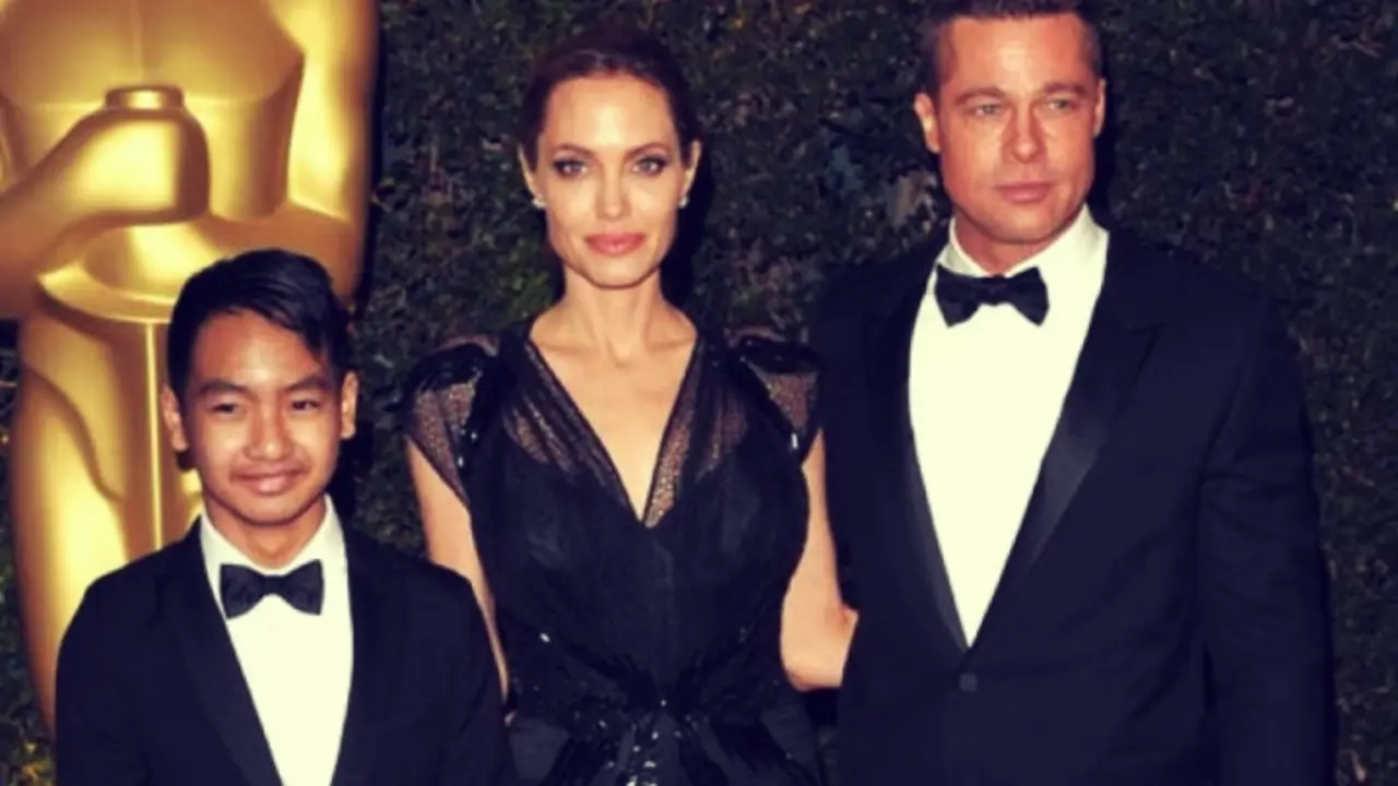 Angelina Jolie y Brad Pitt con su hijo Maddox hace unos a&ntilde;os. / RR SS.
