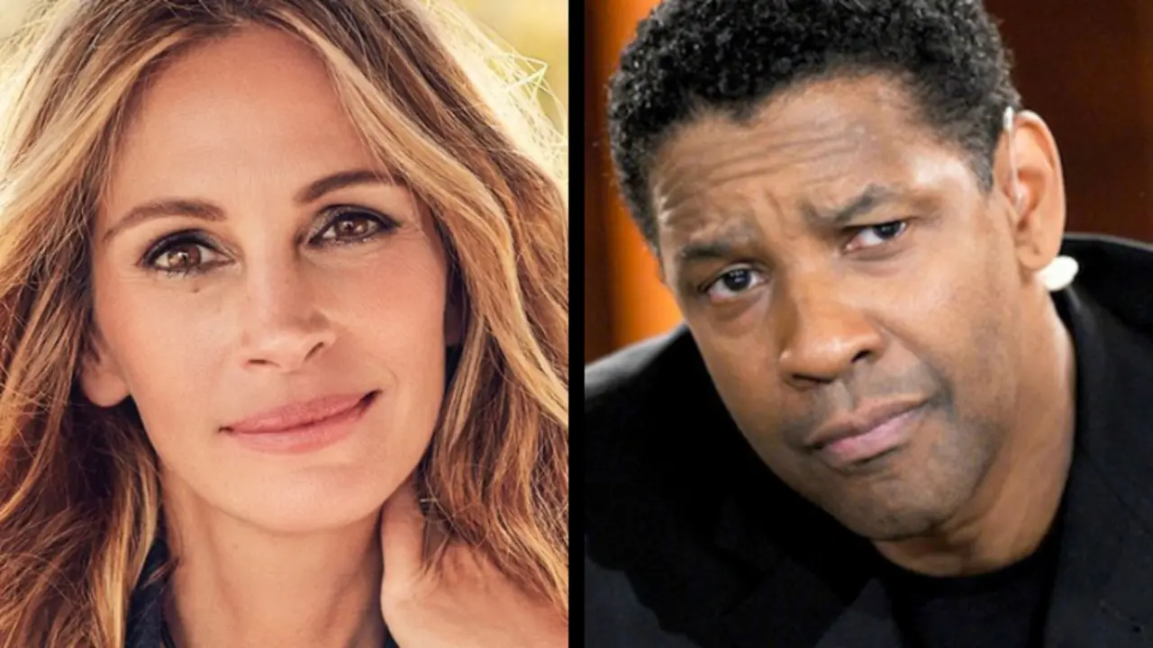 Julia Roberts, actriz; y Denzel Washington, actor. RR SS.