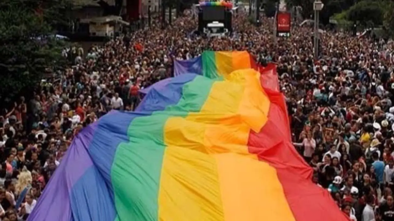 Una concentraci&oacute;n a favor de los derechos de la comunidad LGTBI+ en Ciudad de M&eacute;xico en 2018. / Instagram