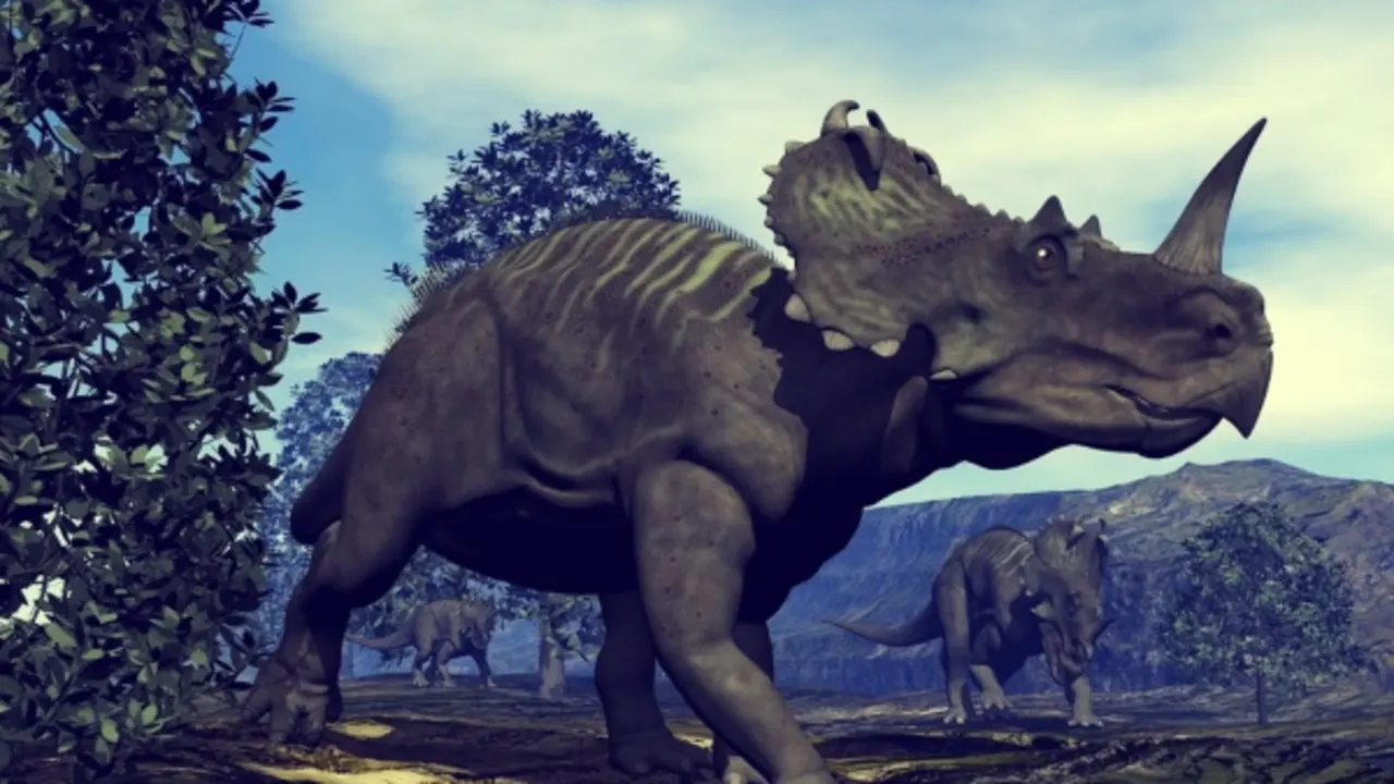 Representaci&oacute;n de un dinosaurio. / RR SS.