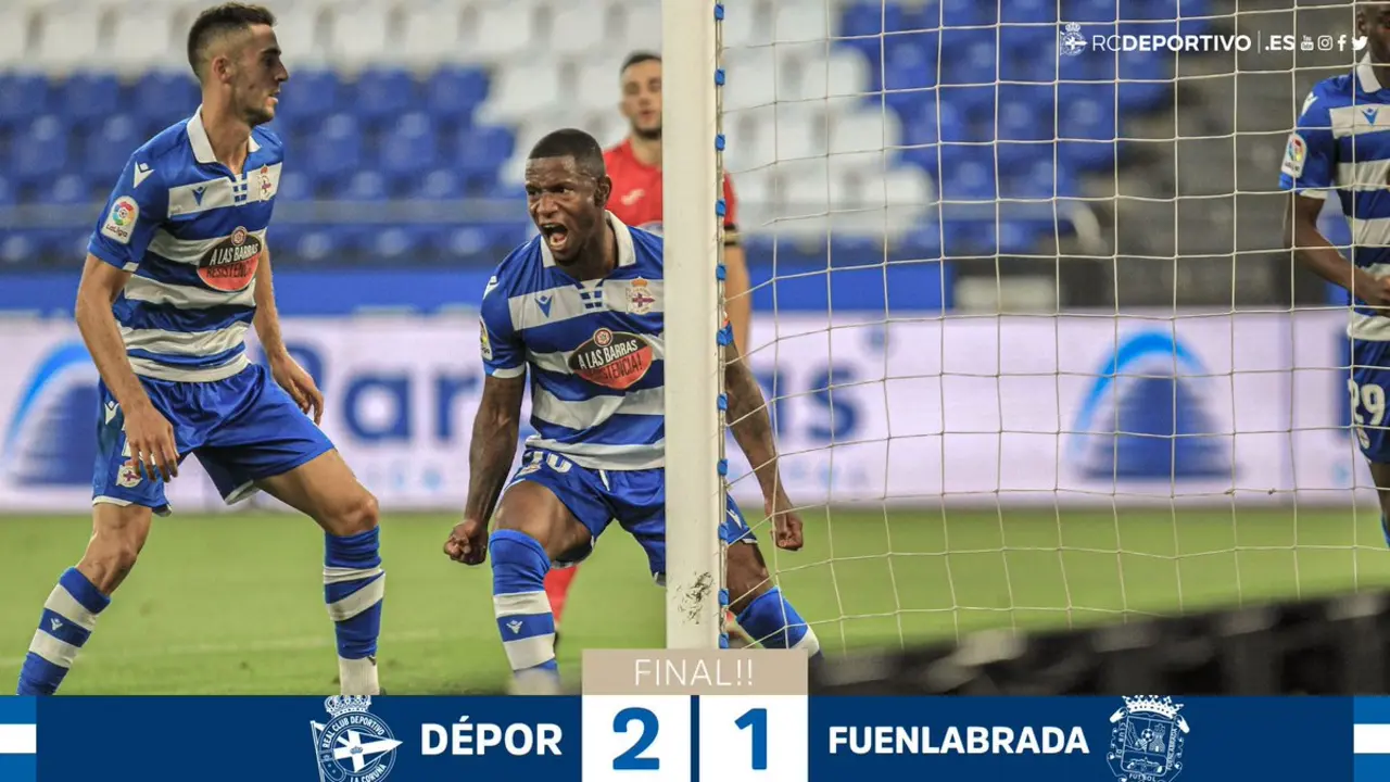 En el Deportivo-Fuenlabrada hubo victoria local. / RCD