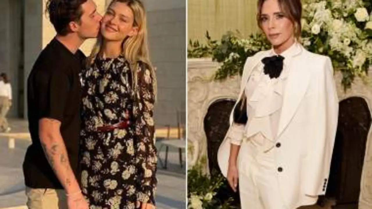 Brooklyn Beckham, Nicola Peltz y Victoria Beckham. /  Diario La Prensa