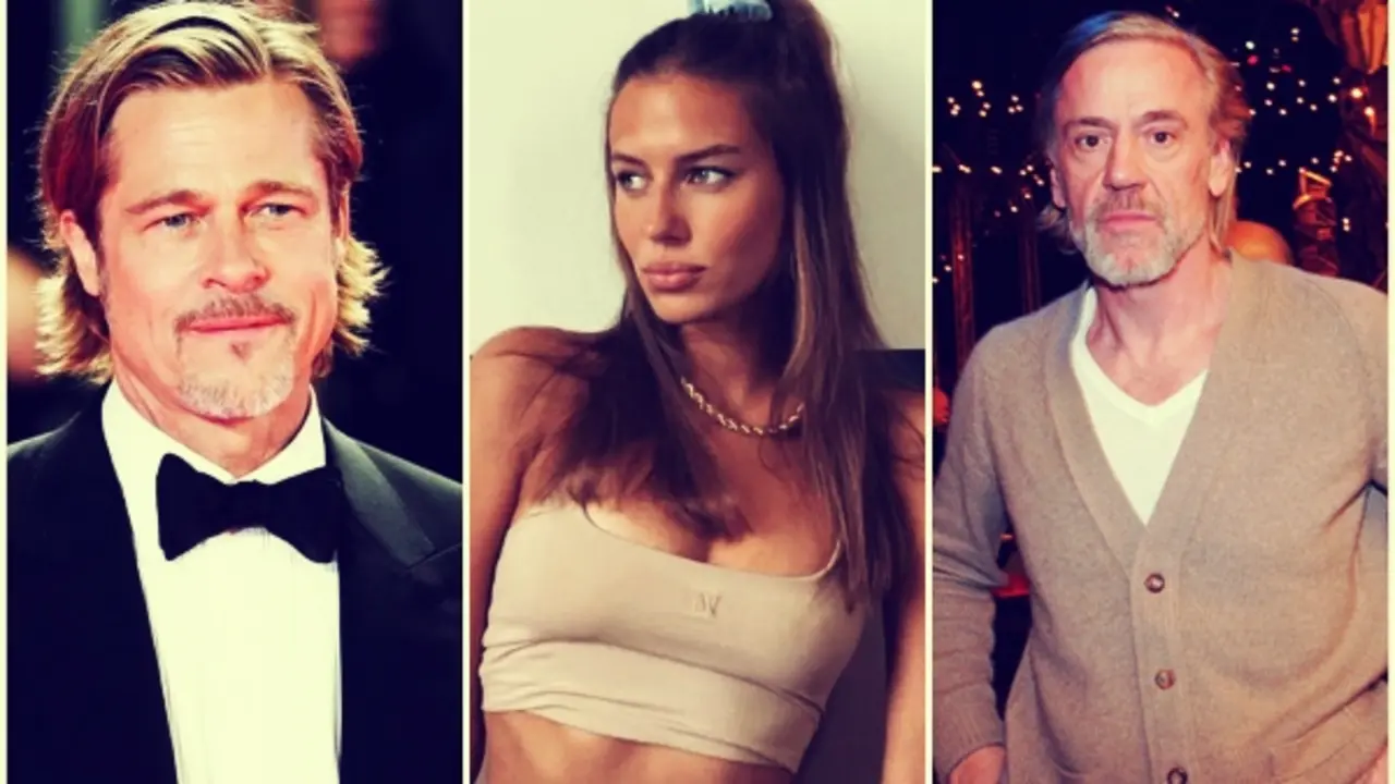 Brad Pitt, actor; Nicole Poturalski, modelo; Roland Mary, empresario. RR SS.