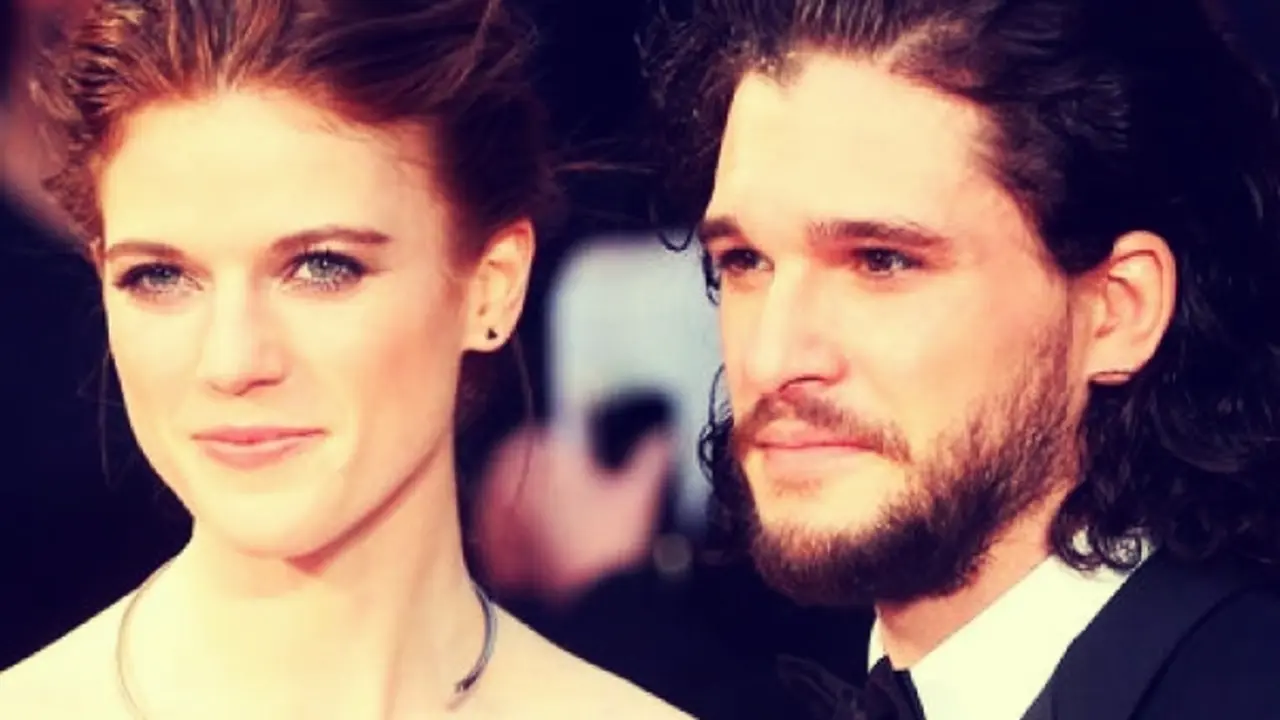 Rose Leslie y Kit Harington, actores. RR SS.