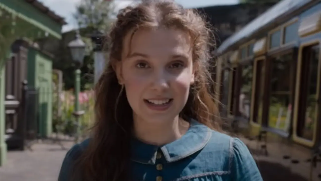 Millie Bobby Brown en Enola Holmes. Netflix.
