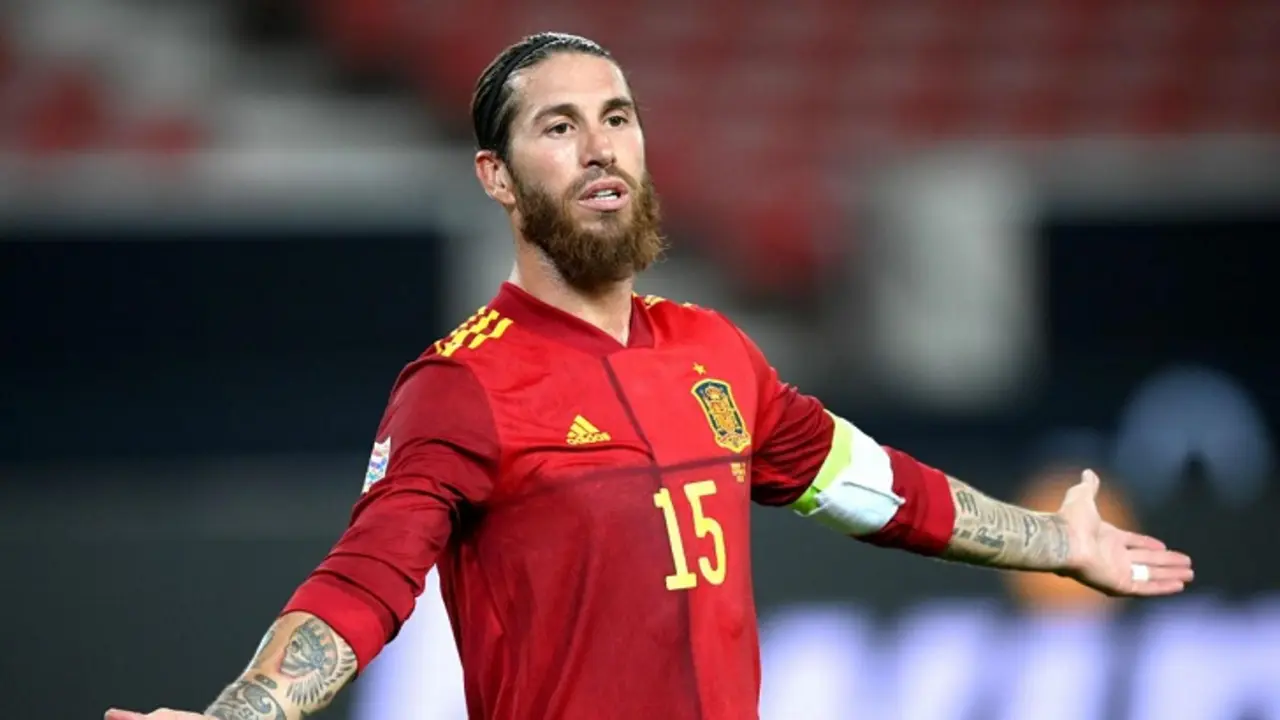 Sergio Ramos, el futbolista con m&aacute;s minutos y partidos en la selecci&oacute;n. / Twitter