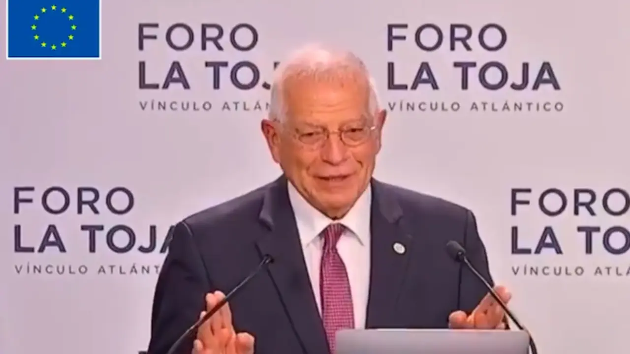 Josep Borrel, alto representante de la Unión Europea para Asunto Exteriores, en el Foro La Toja. / TW @JosepBorellF
