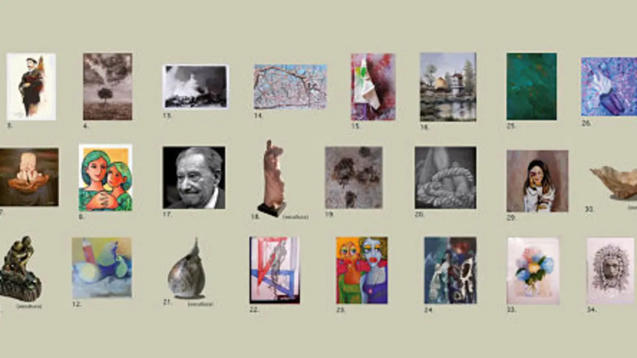 Obras participantes en la II exposición colectiva a favor de Tierra de Hombres. / Mundiario