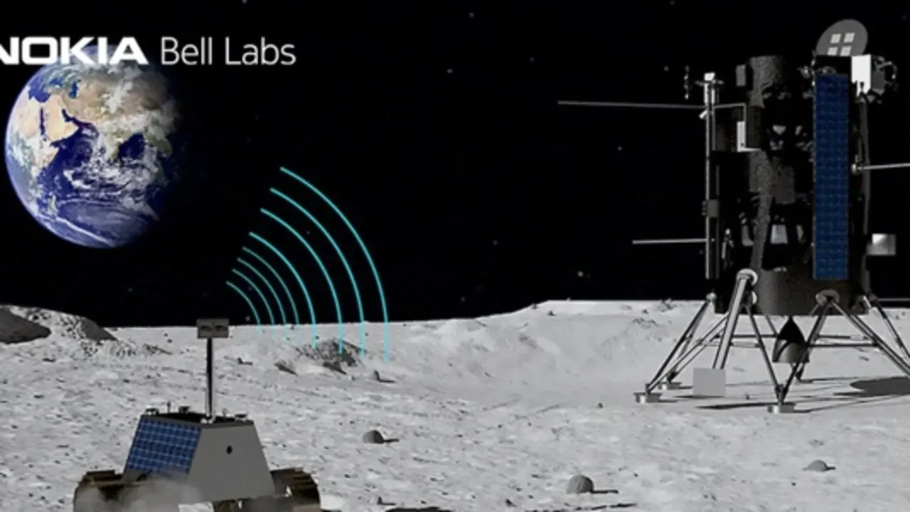 Red 4G en la Luna. Twitter @BellLabs