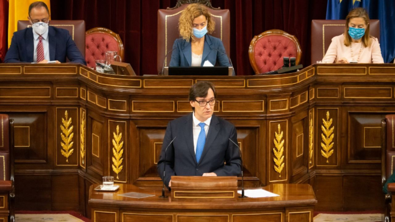 Salvador Illa en el Congreso. / @Congreso_Es