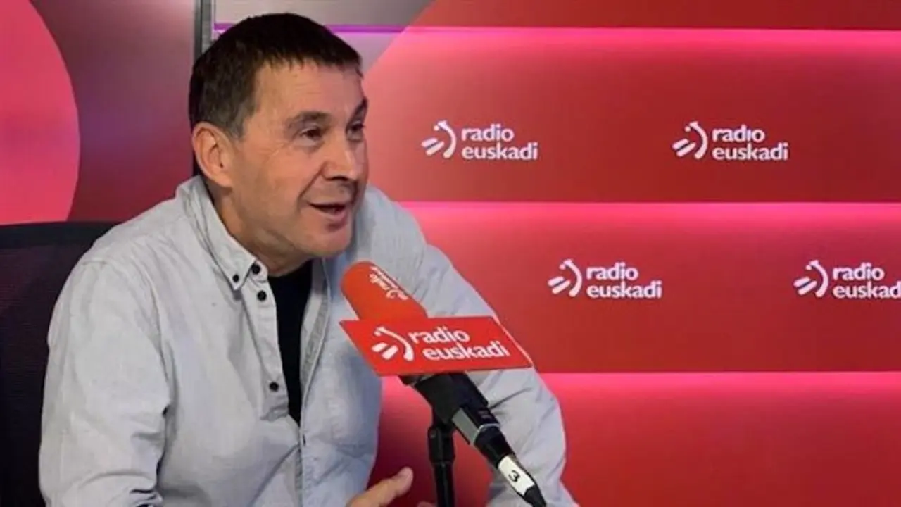 Arnaldo Otegui en Radio Euskadi. / TW