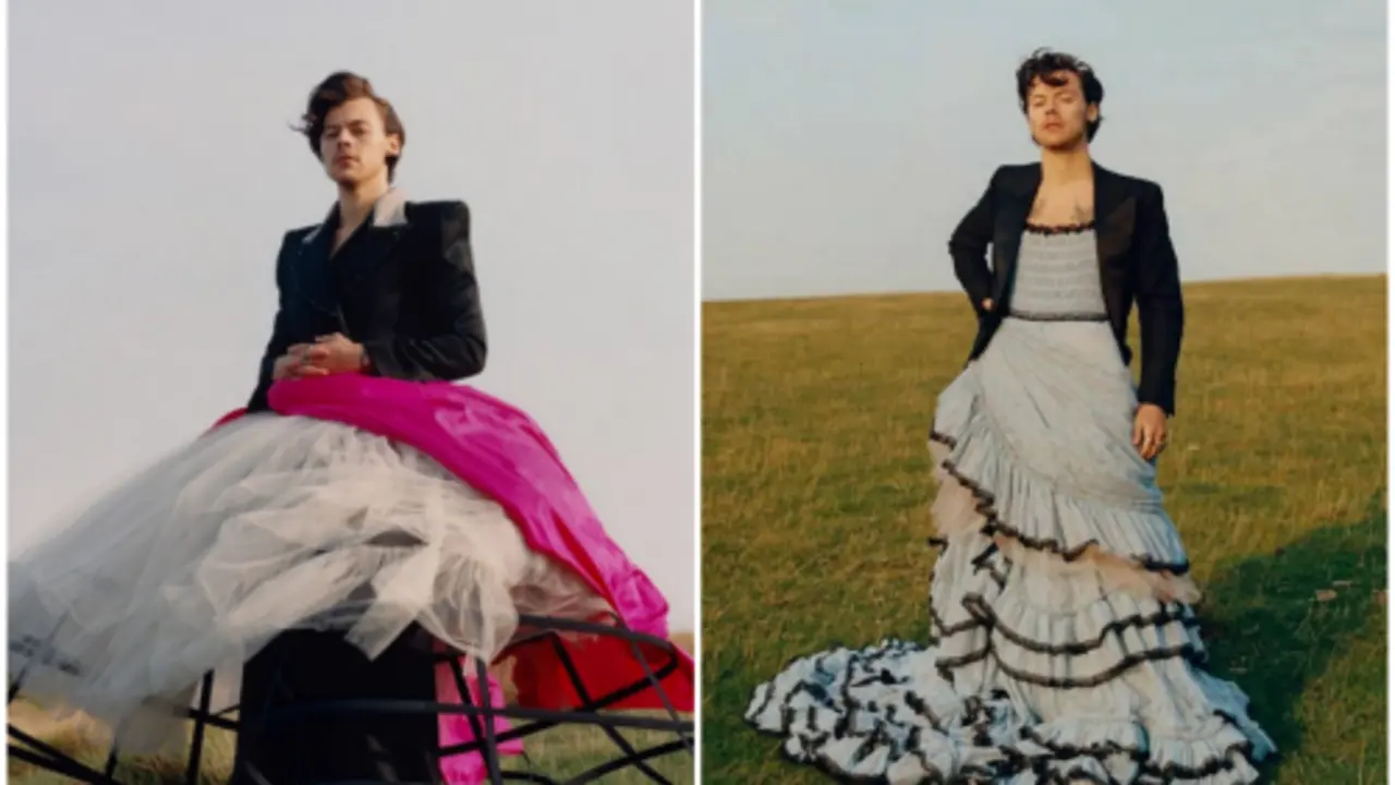 Harry Styles, cantante, para Vogue. Instagram @voguemagazine (1)