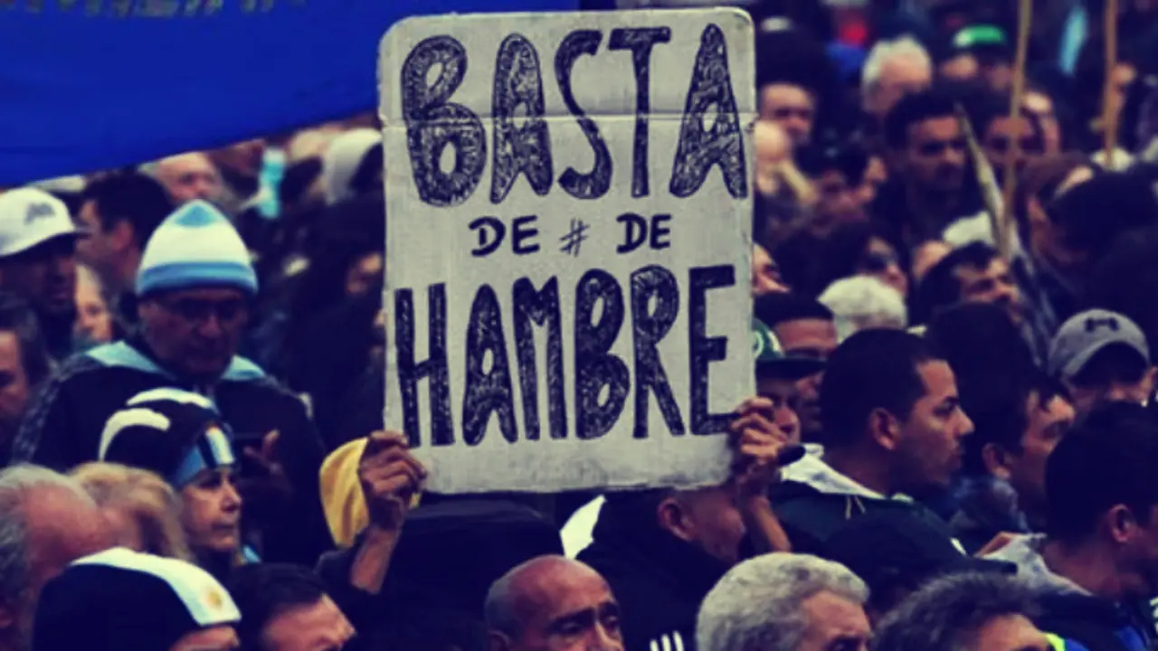 Protestas contra el hambre. / RR SS.