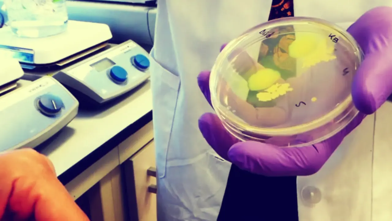 Bacteria de laboratorio. Pixabay.