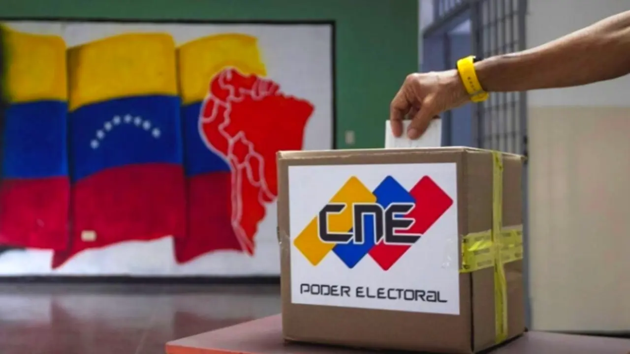Urna del CNE en las elecciones de Venezuela. / RR.SS.