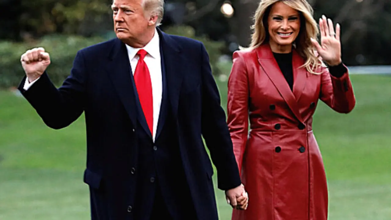 Donald y Melania Trump, pareja presidencial de EE UU. RR SS.