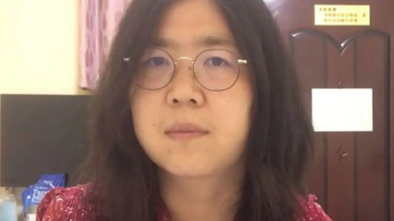 Zhang Zhan, periodista. YouTube.