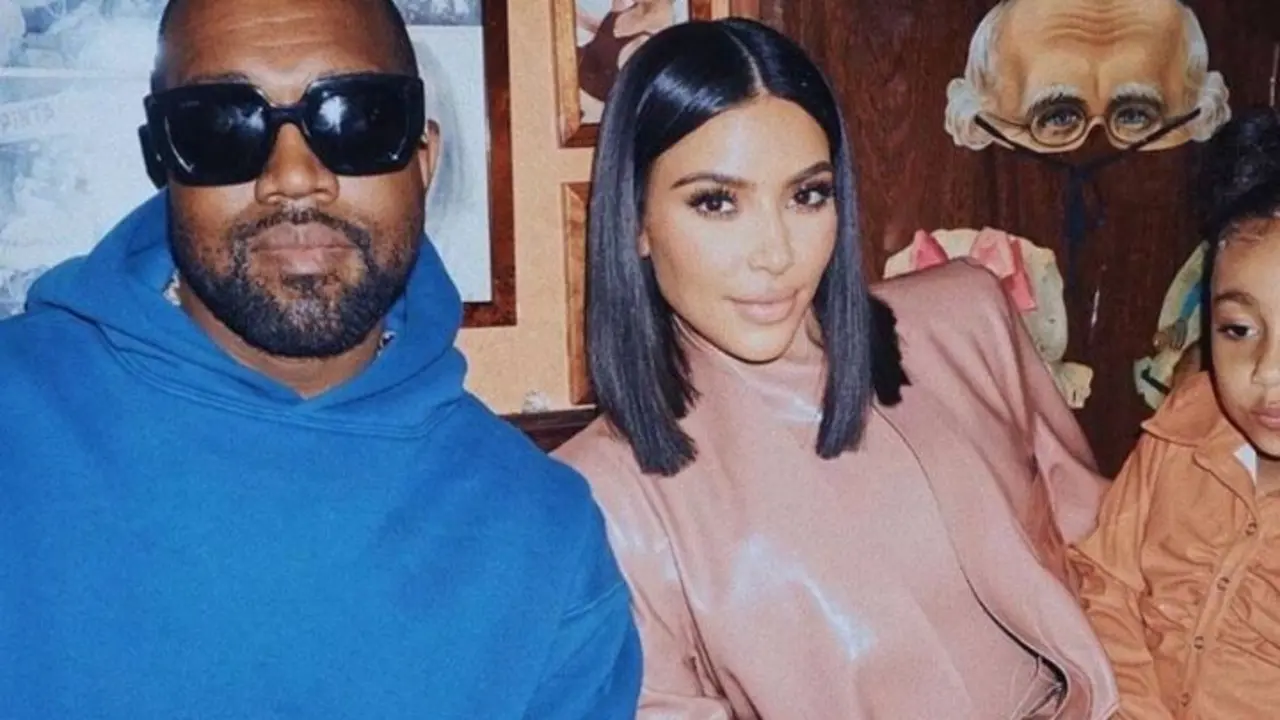 Kanye West, rapero; y Kim Kardashian, empresaria. Instagram.