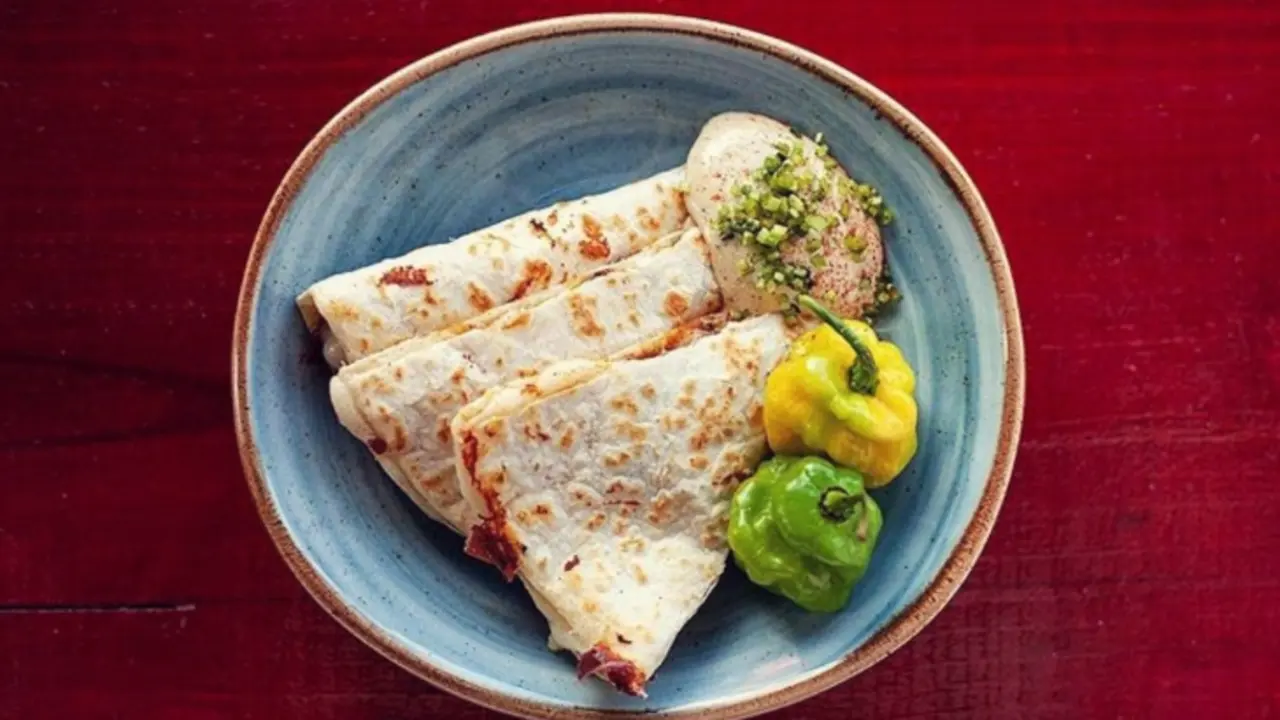 Quesadilla con carne asada. Chef Nicol&aacute;s Caicedo.
