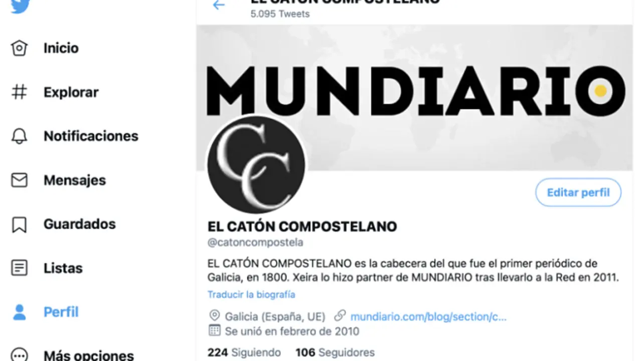 Captura del twitter de El Catón Compostelano. / Mundiario