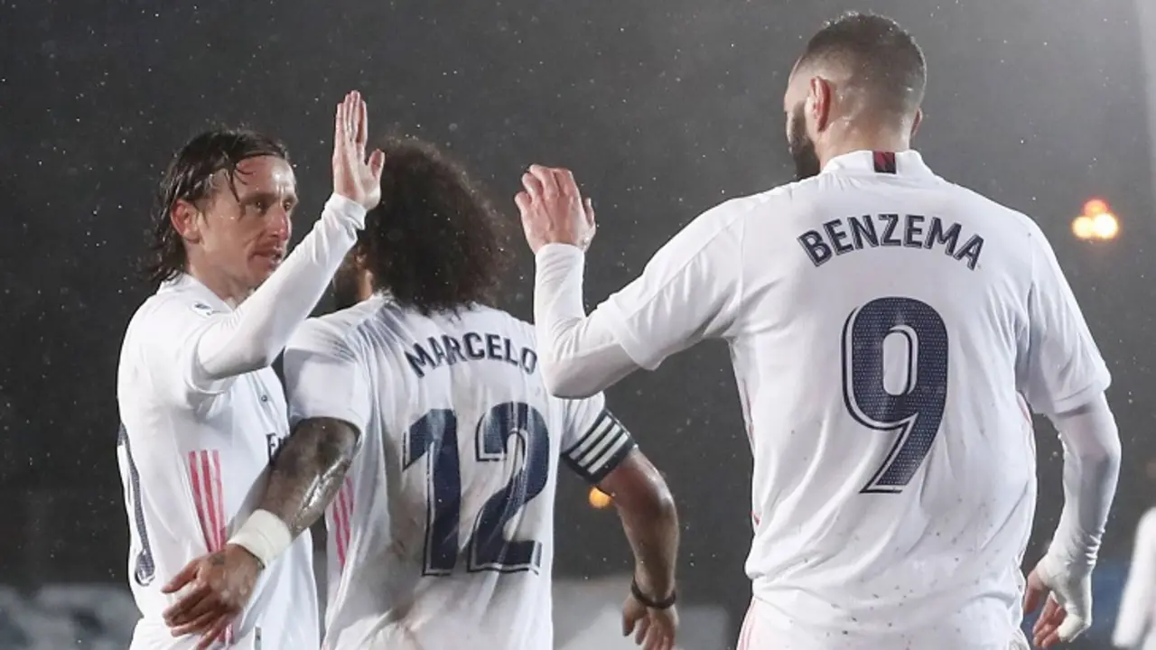 Modric, Marcelo y Benzema, jugadores del Real Madrid. realmadrid.com
