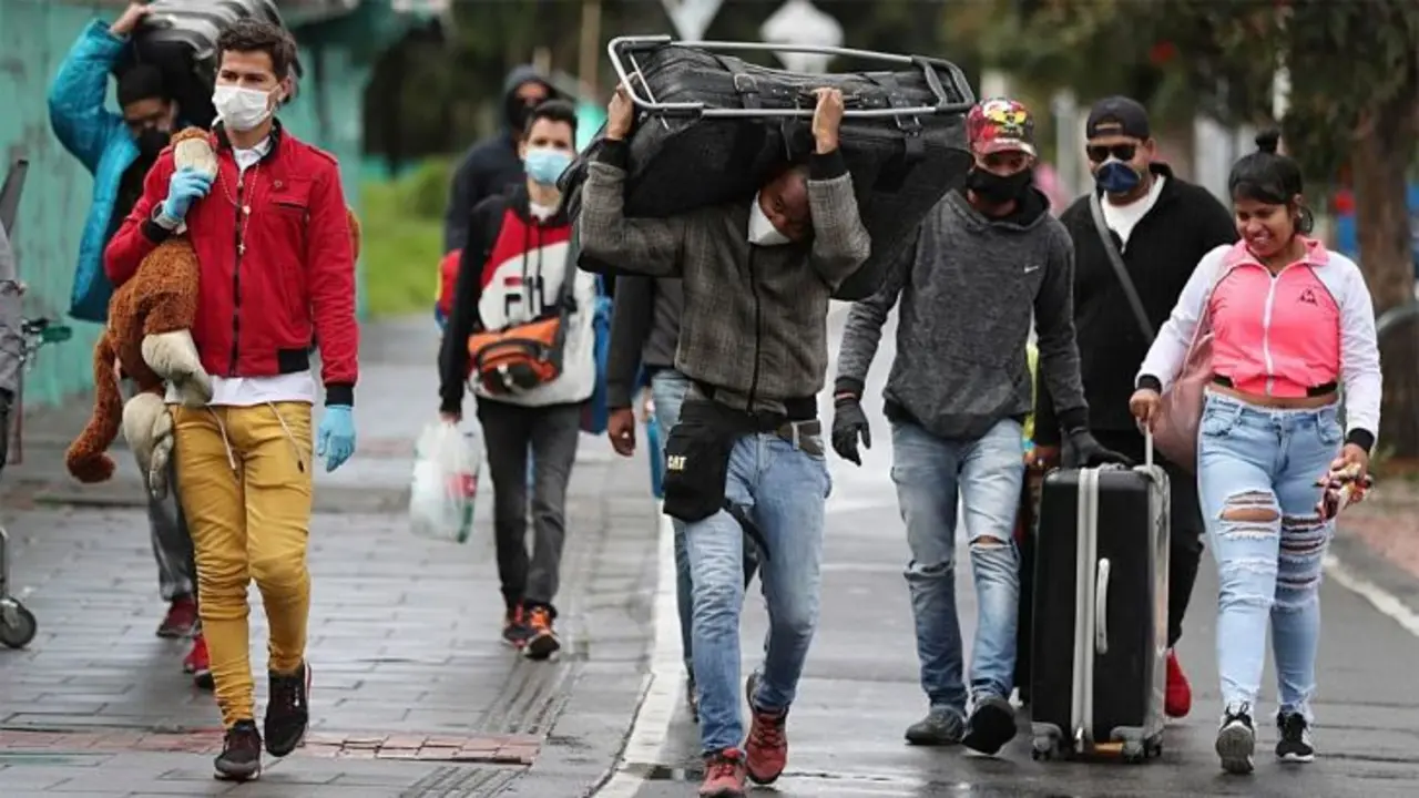 Migrantes recorren largos trayectos. / Foto: RR SS