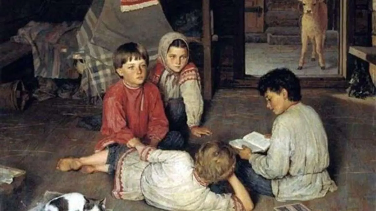 Un nuevo cuento de hadas.Nikolai Petrovich Bogdanov Belsky.