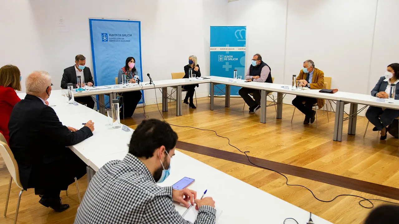 Reuni&oacute;n con los representantes del Foro pola Econom&iacute;a Social Galega. / Xo&aacute;n Crespo