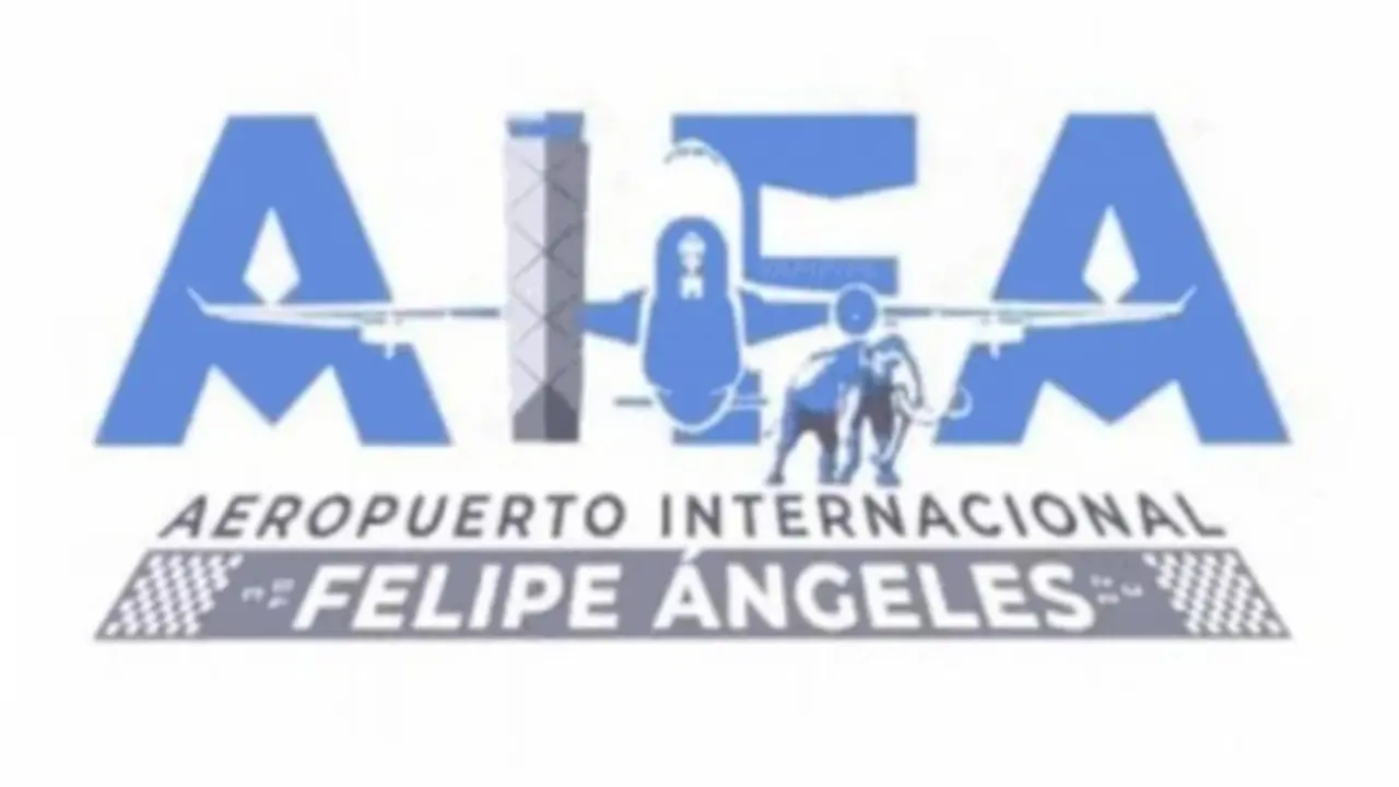 Logo del aeropuerto Felipe &Aacute;ngeles. RR SS.