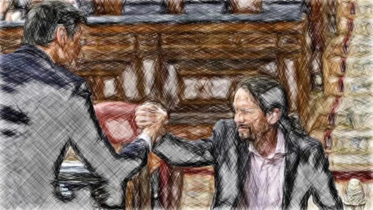 Pedro S&aacute;nchez y Pablo Iglesias.