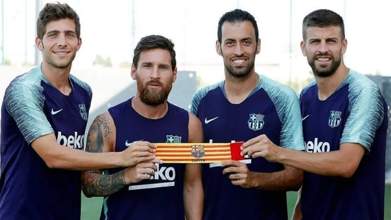 Sergi Roberto, cuarto capit&aacute;n del FC Barcelona. RR.SS
