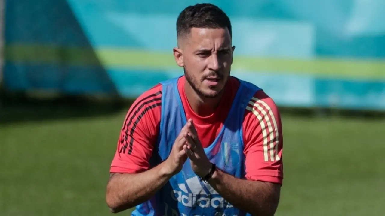 Eden Hazard, atacante de B&eacute;lgica. RR.SS