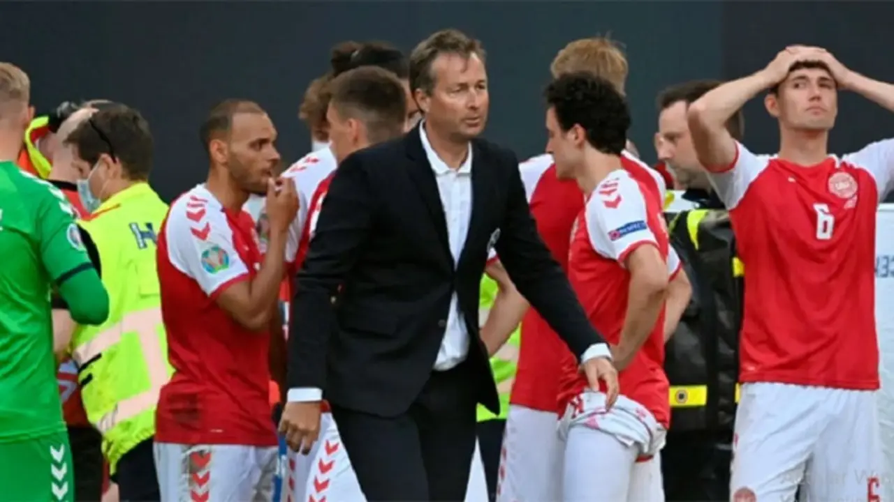 Kasper Hjulmand, entrenador de Dinamarca. / Twitter