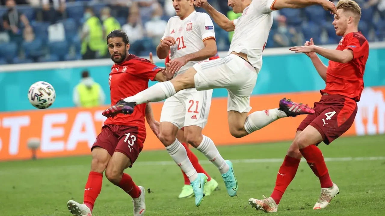 España vs Suiza. / TW @SeFutbol