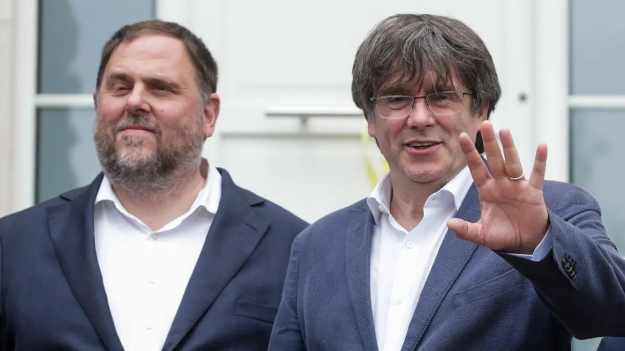 Oriol Junqueras y Carles Puigdemont. / RR SS