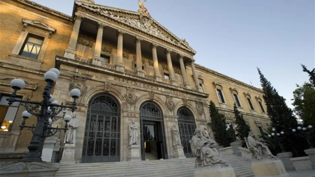 Fachada de la Biblioteca Nacional de Espa&ntilde;a (Ministerio de Educaci&oacute;n Cultura y Deporte. / lamoncloa.g