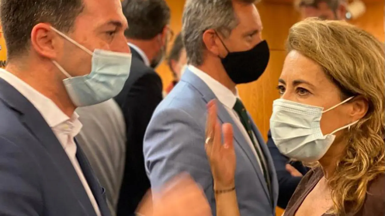 Gonzalo Caballero coa ministra, Raquel S&aacute;nchez. / PSdeG-PSOE