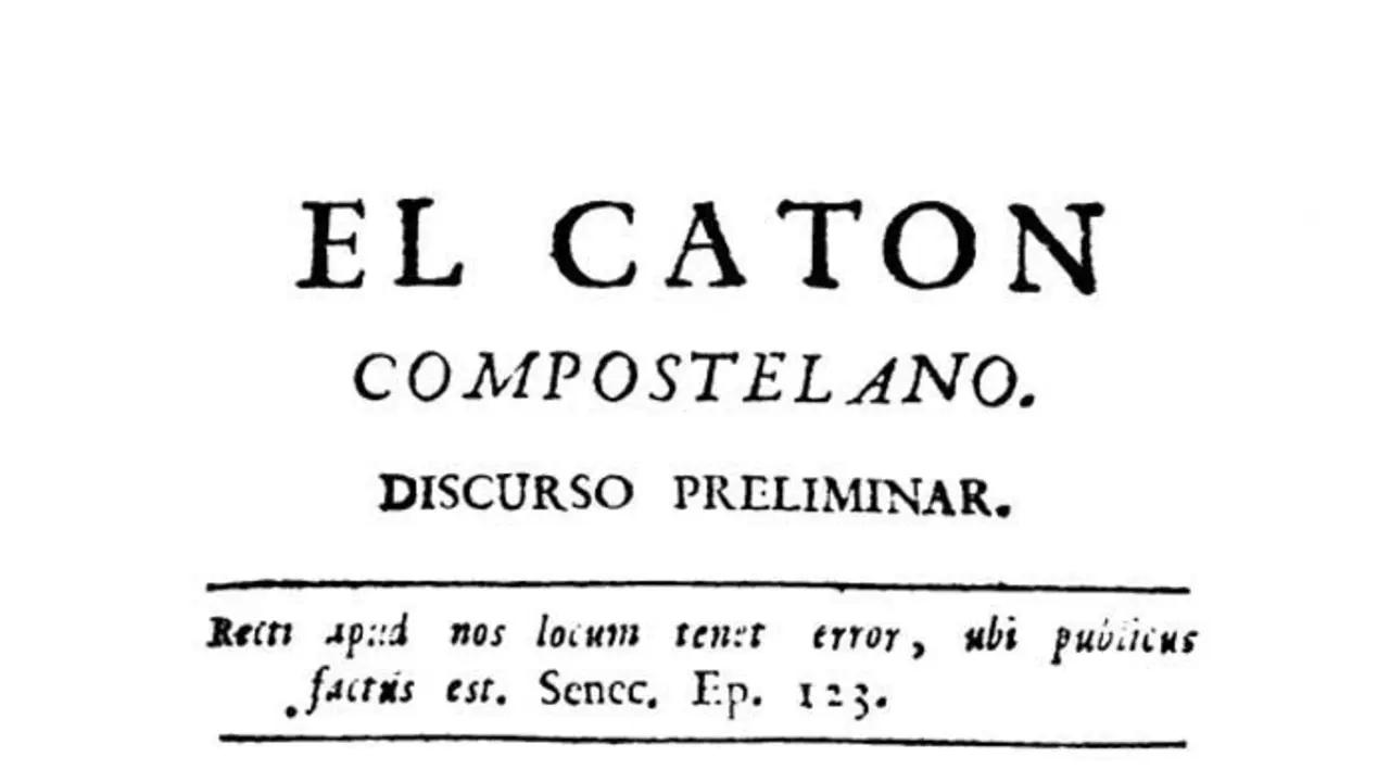 Cabecera de El Catón Compostelano. / Mundiario