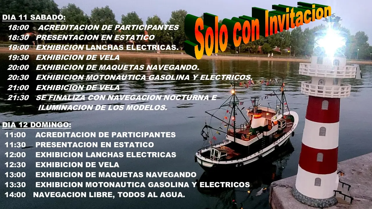 Cartel XXIII Encuentro Nacional de Modelismo Naval, Fuenlabrada.