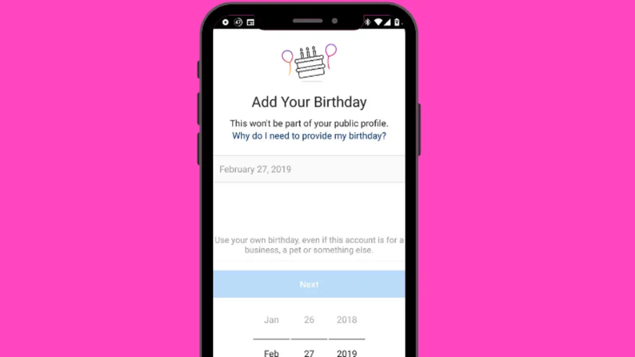 Instagram prohibir&aacute; el uso de la app a quienes no registren su fecha de nacimiento. / RRSS.