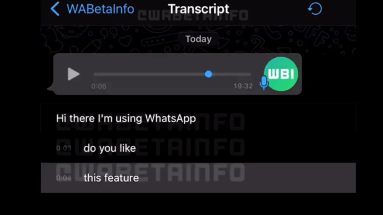 WABetaInfo detecta la funci&oacute;n de transcripciones de los mensajes de voz de Whatsapp. / RRSS.