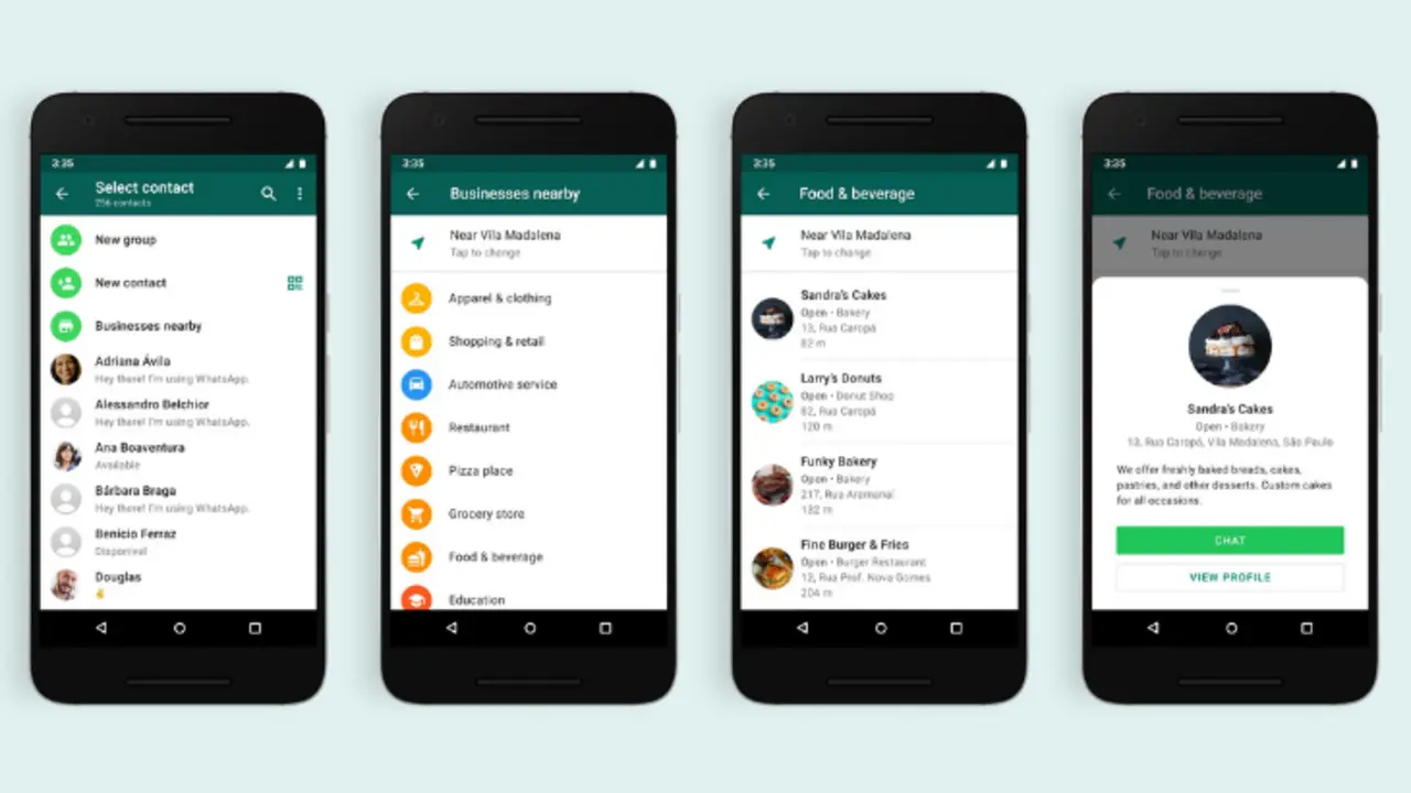 WhatsApp prueba un directorio estilo p&aacute;ginas amarillas. / RRSS.